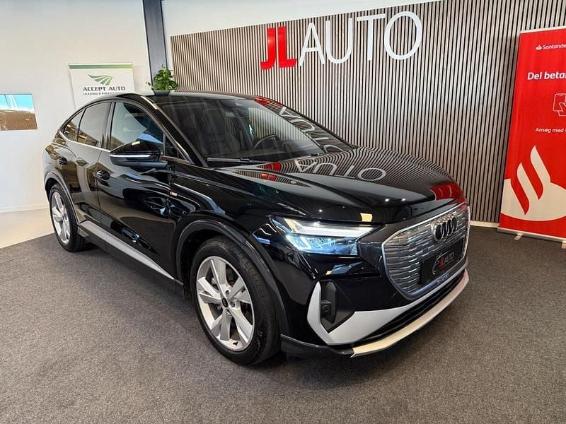 Sortmetal Brugt 2022 Audi Q4 Sportback e-tron S-Line SUV | 339.990 kr. (Dyr) - Billede 1/4