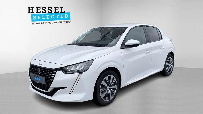 Hvid Brugt 2020 Peugeot 208 Active Hatchback | 124.900 kr. (Fair pris) - Billede 1/4