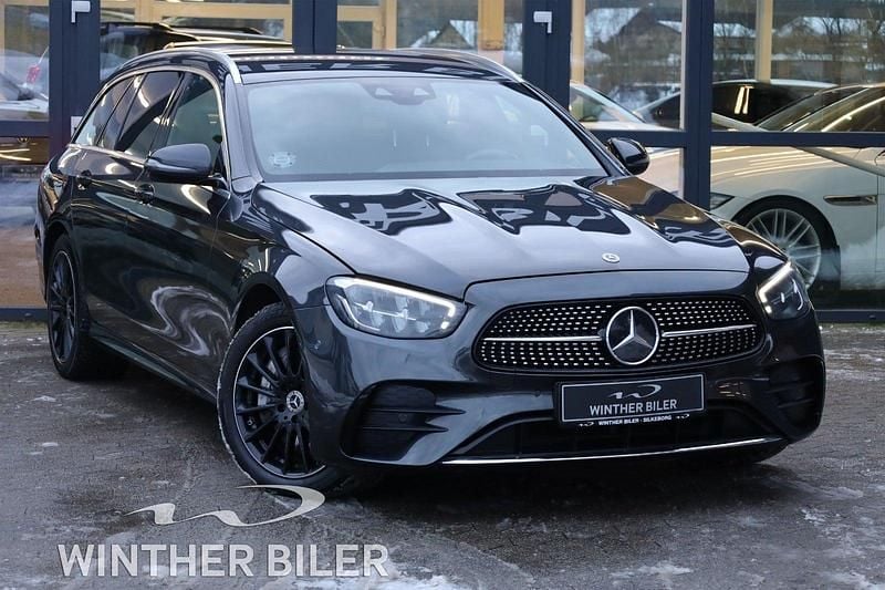 Koks Brugt 2021 Mercedes E300 AMG line Stationcar | 299.900 kr. (God pris) - Billede 1/4
