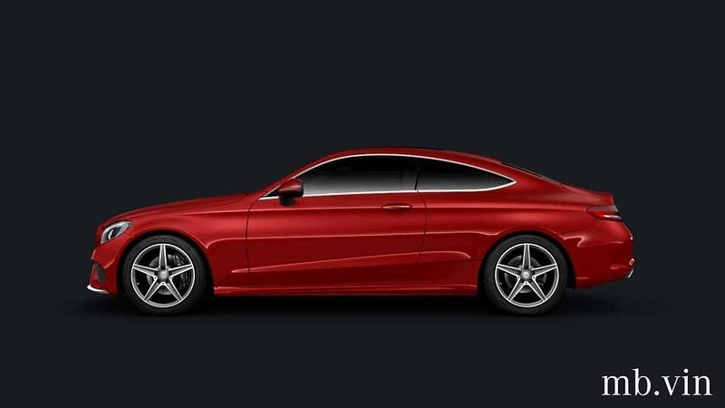 Brugt Mercedes C220 AMG line 170 HK (125 kW) 2016 Rødmetal Coupe