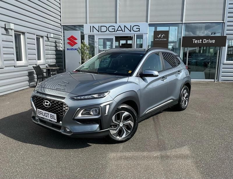 Lake silvermetallic Brugt 2020 Hyundai Kona Advanced SUV | 189.900 kr. - Billede 1/4