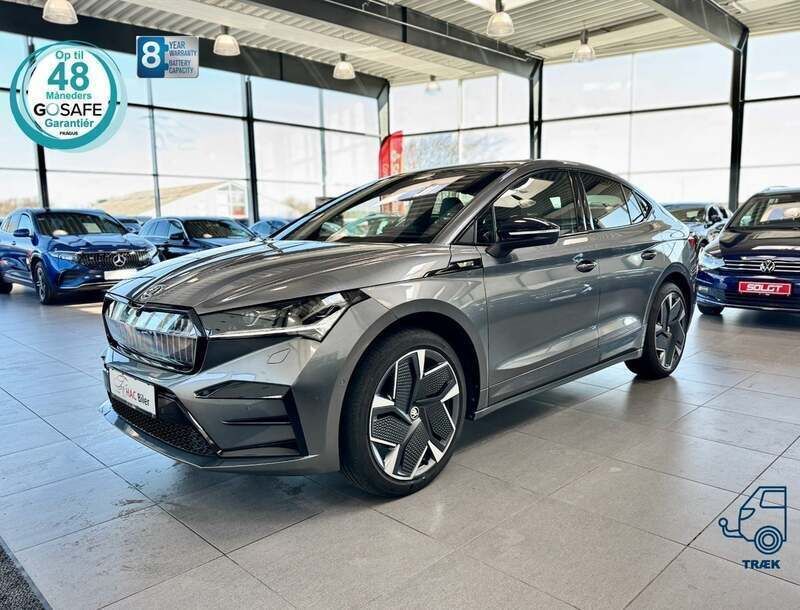 Gråmetal Brugt 2023 Skoda Enyaq iV RS SUV | 374.700 kr. (God pris) - Billede 1/4