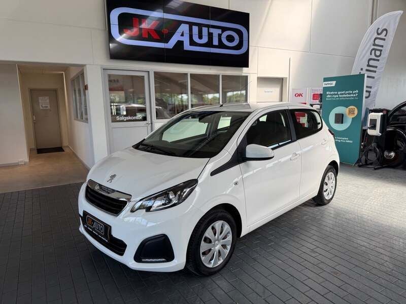 Hvid Brugt 2017 Peugeot 108 Active Hatchback | 74.800 kr. (Fair pris) - Billede 1/4