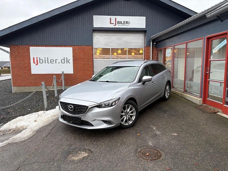 Sølvmetal Brugt 2018 Mazda 6 Core Stationcar | 99.800 kr. (Fair pris) - Billede 1/4