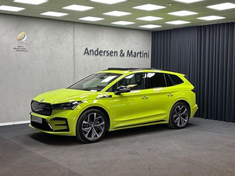 Gul Brugt 2022 Skoda Enyaq iV RS SUV | 329.800 kr. (Lidt for dyr) - Billede 1/4