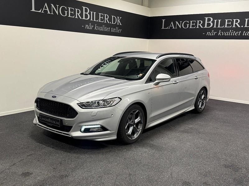 Sølvmetal Brugt 2018 Ford Mondeo ST-Line Stationcar | 169.500 kr. (God pris) - Billede 1/4
