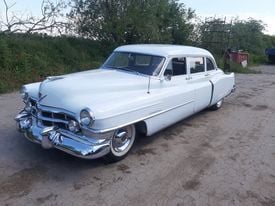 Hvid Brugt 1950 Cadillac Fleetwood | 223.800 kr. - Billede 1/4