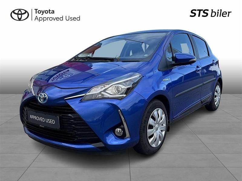 Hydro blue Brugt 2017 Toyota Yaris Hybrid H2 Hatchback | 114.995 kr. (Fair pris) - Billede 1/3