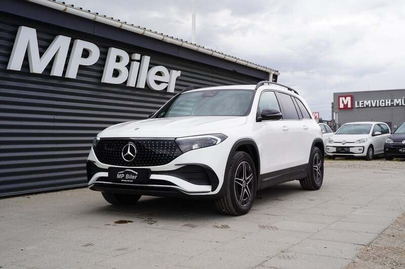 Hvid Brugt 2024 Mercedes EQB300 AMG line SUV | 359.900 kr. (God pris) - Billede 1/4