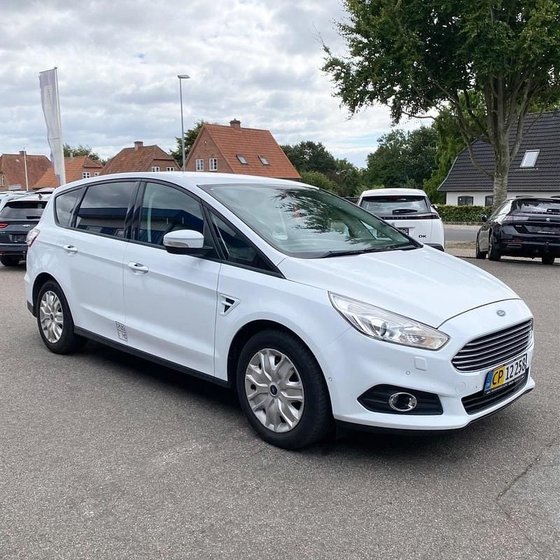 Hvid Brugt 2016 Ford S-MAX Titanium MPV | 55.000 kr. - Billede 1/4
