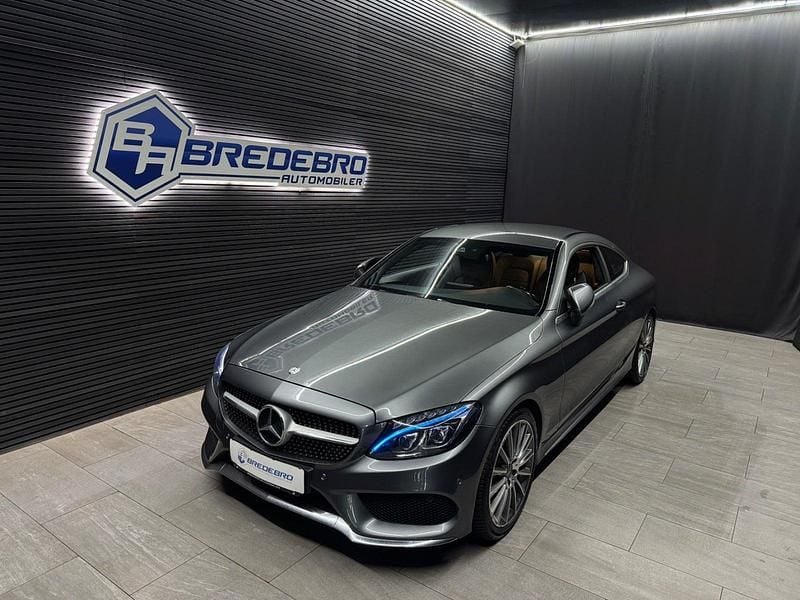 Gråmetal Brugt 2017 Mercedes C300 AMG line Coupe | 269.500 kr. (God pris) - Billede 1/4