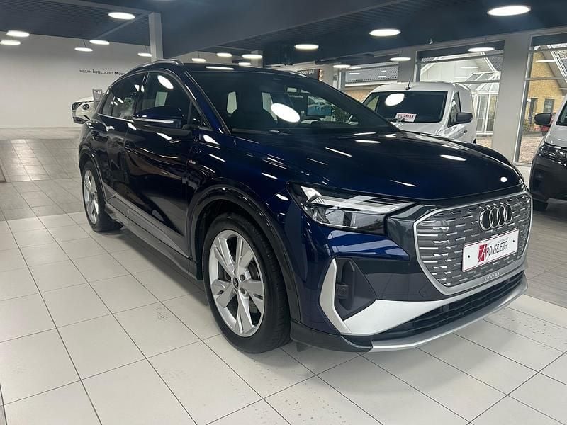 Blå Brugt 2024 Audi Q4 e-tron SUV | 334.900 kr. (Super pris) - Billede 1/4