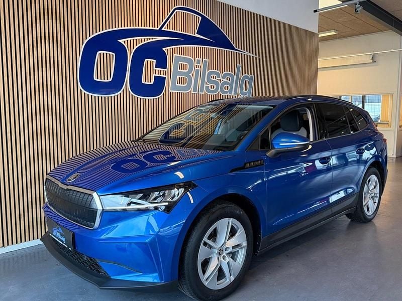 Blåmetal Brugt 2023 Skoda Enyaq iV Loft SUV | 214.500 kr. (Super pris) - Billede 1/4