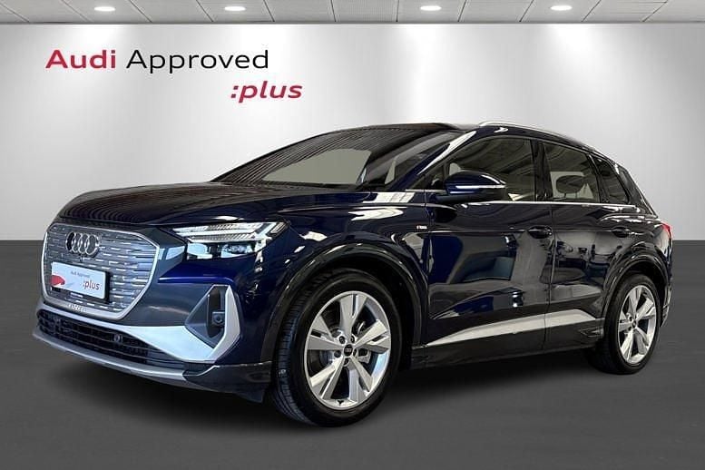 Blåmetal Brugt 2025 Audi Q4 e-tron Advanced SUV | 449.900 kr. - Billede 1/4