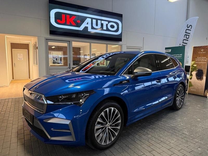 Blåmetal Brugt 2024 Skoda Enyaq iV LAURIN & KLEMENT SUV | 399.800 kr. (Dyr) - Billede 1/4