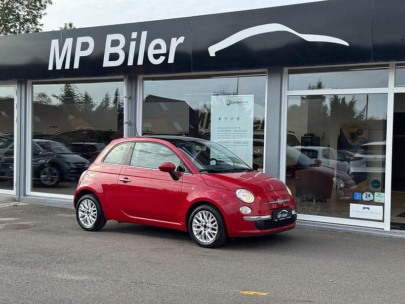 Rød Brugt 2014 Fiat 500 Lounge Hatchback | 49.900 kr. (God pris) - Billede 1/4