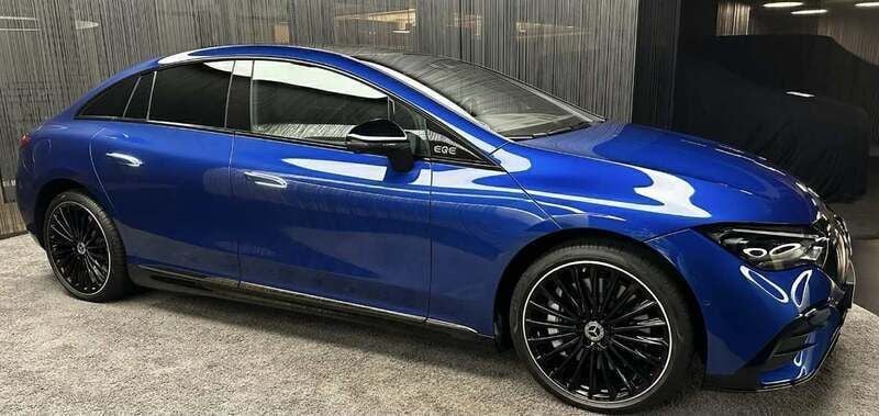Blåmetal Brugt 2022 Mercedes EQE350 AMG line Sedan | 499.900 kr. (Fair pris) - Billede 1/1