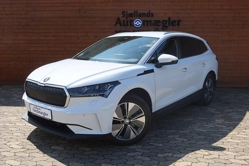 Hvid Brugt 2021 Skoda Enyaq iV Loft SUV | 245.000 kr. (Fair pris) - Billede 1/4