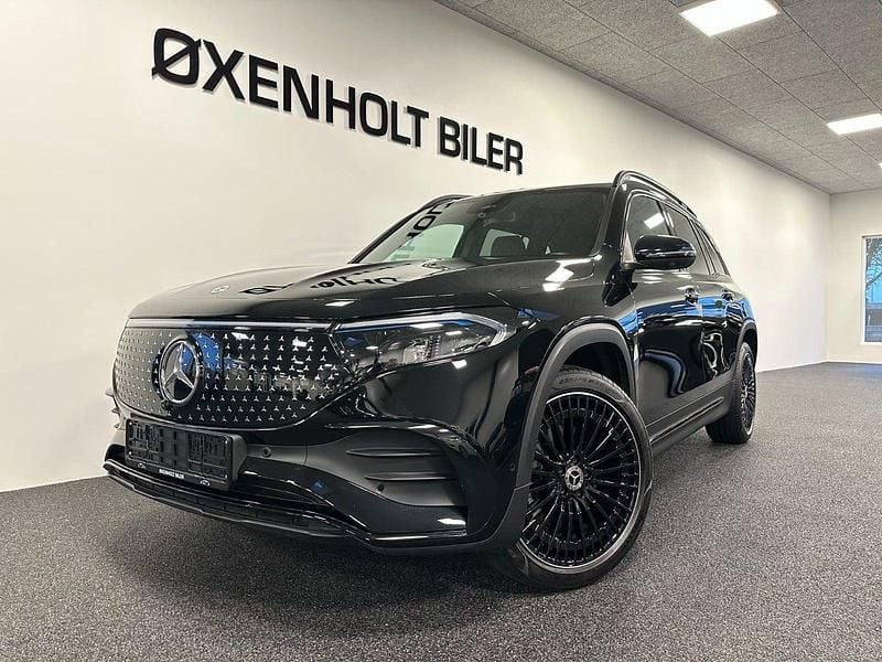 Sortmetal Brugt 2024 Mercedes EQB300 AMG line SUV | 429.900 kr. - Billede 1/4