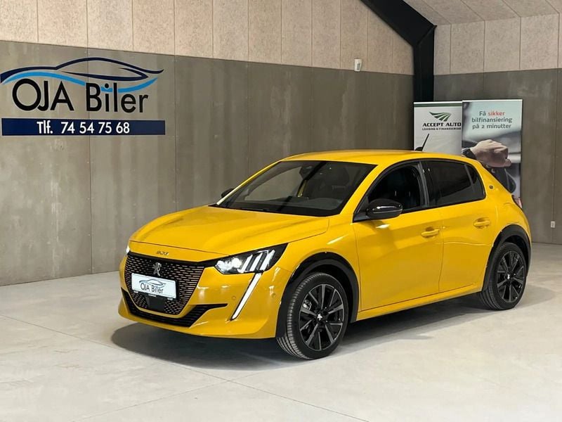 Gulmetal Brugt 2023 Peugeot e-208 GT Hatchback | 199.900 kr. (Dyr) - Billede 1/4