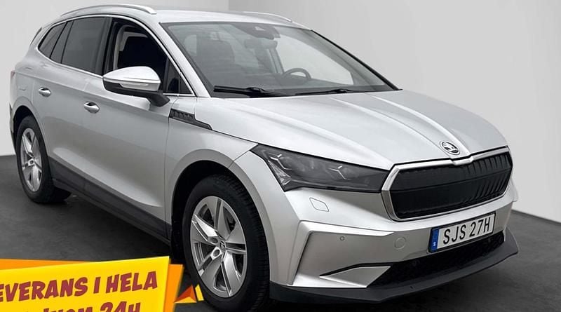 Sølvmetal Brugt 2022 Skoda Enyaq iV Loft SUV | 229.800 kr. (Super pris) - Billede 1/4