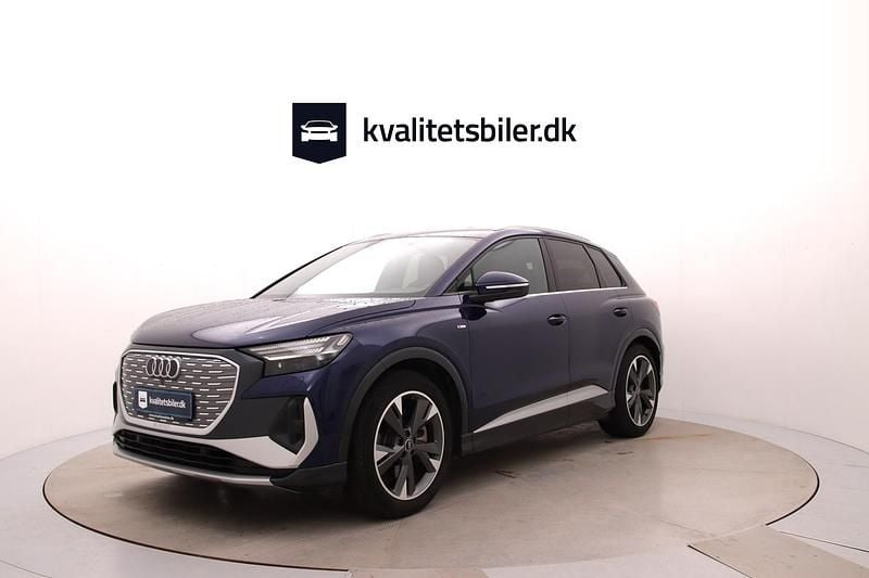 Blåmetal Brugt 2022 Audi Q4 e-tron S-Line SUV | 264.900 kr. (Super pris) - Billede 1/4