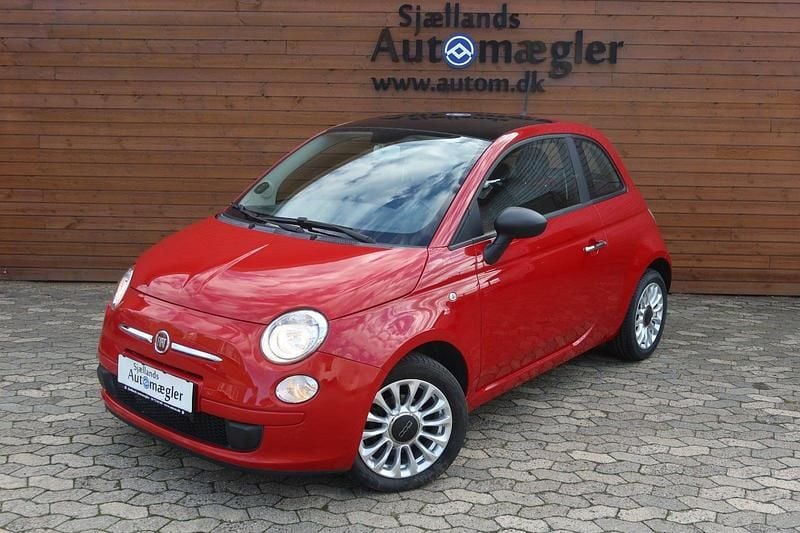 Rød Brugt 2014 Fiat 500 Pop | 59.900 kr. (Fair pris) - Billede 1/4