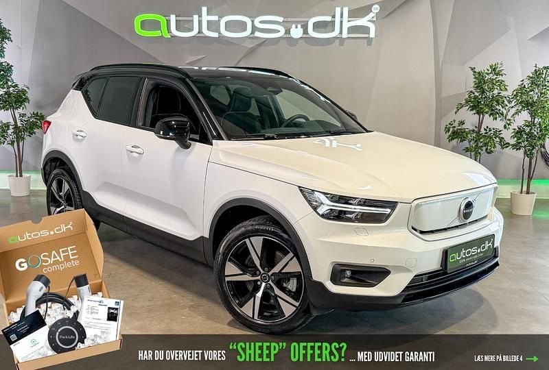 Hvid Brugt 2022 Volvo XC40 Plus SUV | 239.000 kr. (Fair pris) - Billede 1/3