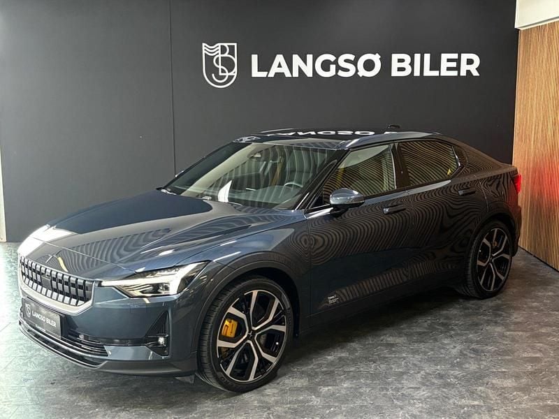 Blåmetal Brugt 2021 Polestar 2 Performance Sedan | 249.500 kr. (Fair pris) - Billede 1/4