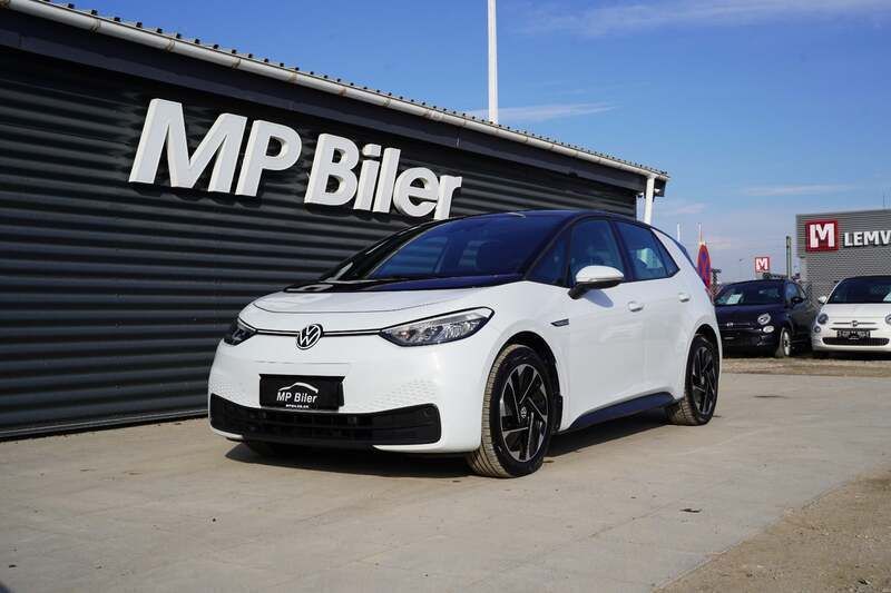 Hvid Brugt 2020 VW ID.3 Pro Performance Hatchback | 154.900 kr. (Fair pris) - Billede 1/4