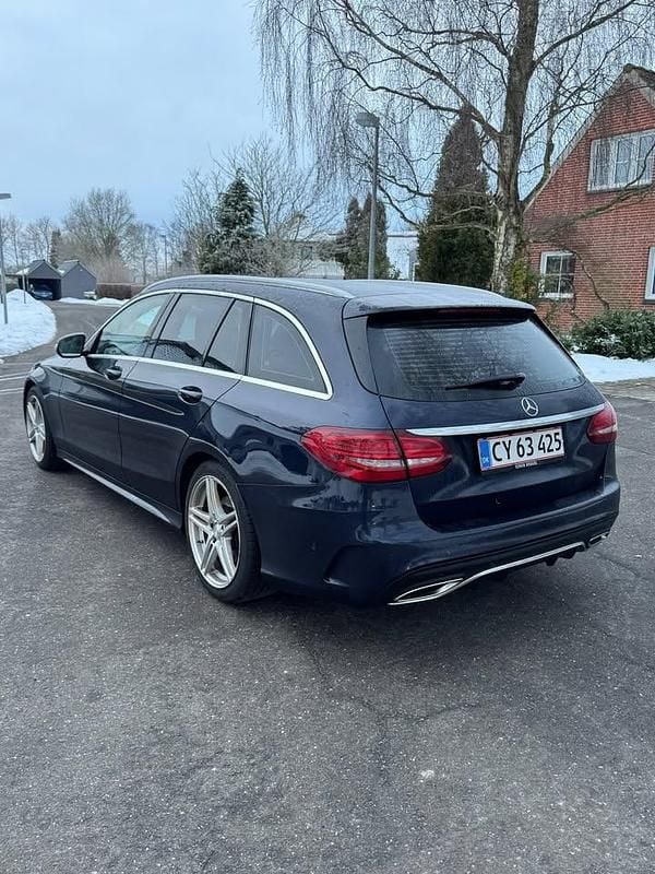 Brugt Mercedes C220 194 HK (142 kW) 2018 Blå Stationcar
