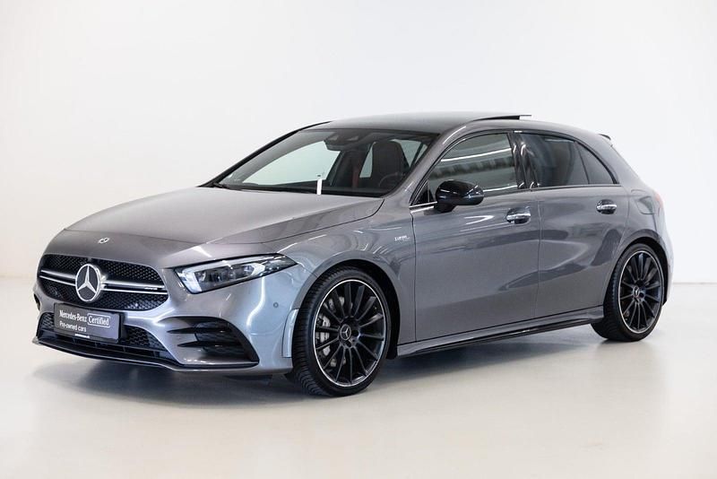 Farve: gråmetal Brugt 2022 Mercedes A35 AMG AMG | 649.900 kr. - Billede 1/4