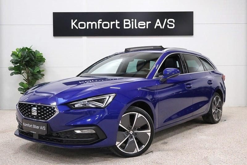 Blåmetal Brugt 2021 Seat Leon XCELLENCE Stationcar | 199.900 kr. (Fair pris) - Billede 1/4