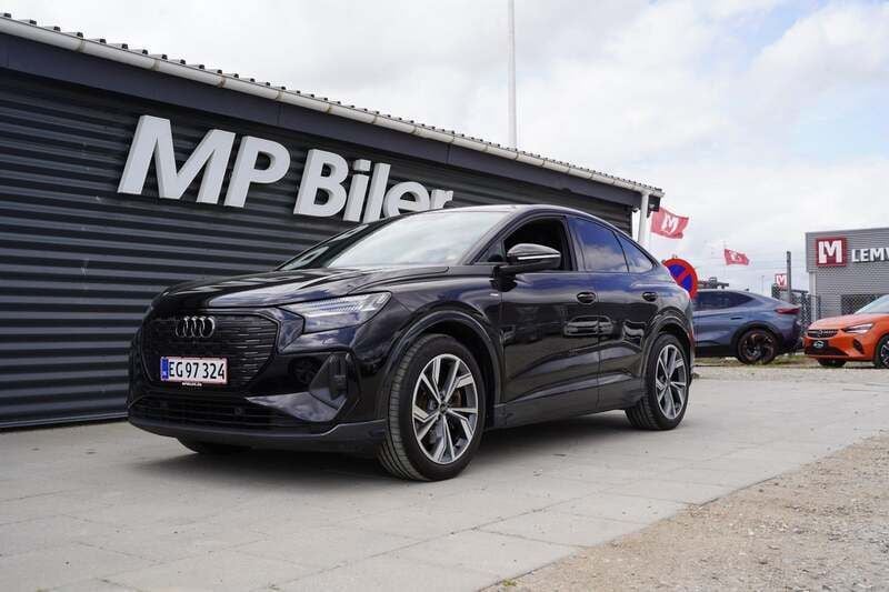 Sortmetal Brugt 2023 Audi Q4 Sportback e-tron S-Line SUV | 369.700 kr. (God pris) - Billede 1/4