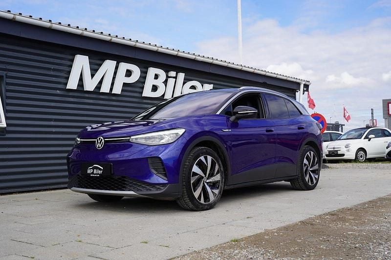 Blåmetal Brugt 2021 VW ID.4 Pro Performance SUV | 219.700 kr. (Fair pris) - Billede 1/4