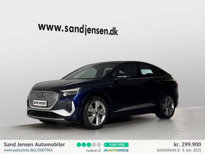 Blåmetal Brugt 2024 Audi Q4 Sportback e-tron S-Line SUV | 299.900 kr. (Fair pris) - Billede 1/4