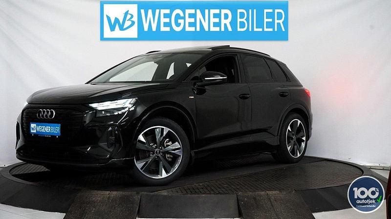 Sort Brugt 2022 Audi Q4 e-tron S-Line SUV | 299.700 kr. (Fair pris) - Billede 1/4