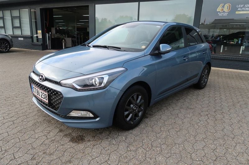 Blå Brugt 2018 Hyundai i20 Premium Hatchback | 99.900 kr. (Fair pris) - Billede 1/4