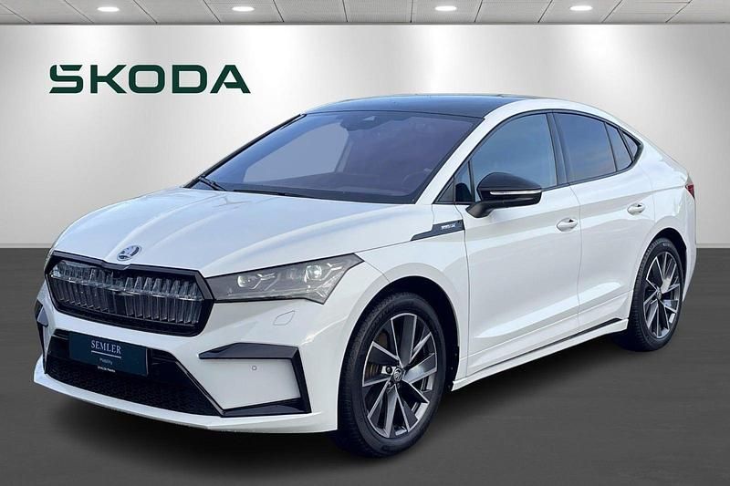 Hvidmetal Brugt 2024 Skoda Enyaq iV SportLine SUV | 379.700 kr. (Lidt for dyr) - Billede 1/4