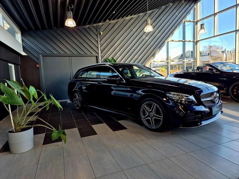 Brugt Mercedes C220 AMG line 194 HK (142 kW) 2018 Blåmetal Stationcar