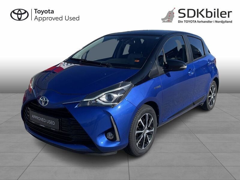 Blåmetal Brugt 2018 Toyota Yaris Hybrid H3 Hatchback | 134.900 kr. (Lidt for dyr) - Billede 1/4