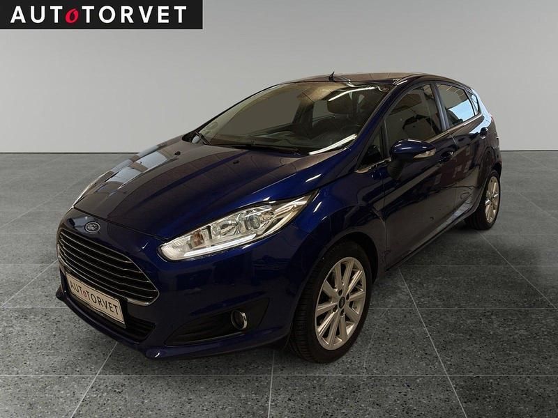 Blåmetal Brugt 2017 Ford Fiesta Titanium Hatchback | 45.700 kr. (Fair pris) - Billede 1/4