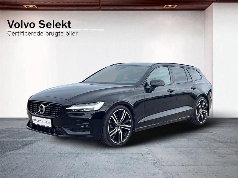 Sortmetal Brugt 2020 Volvo V60 R-Design Stationcar | 349.900 kr. - Billede 1/4
