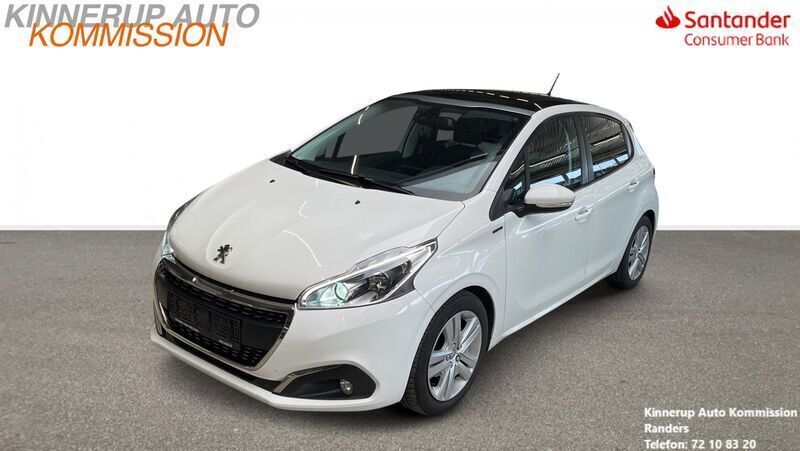 Hvid Brugt 2019 Peugeot 208 Signature Sky Hatchback | 69.900 kr. (Fair pris) - Billede 1/4
