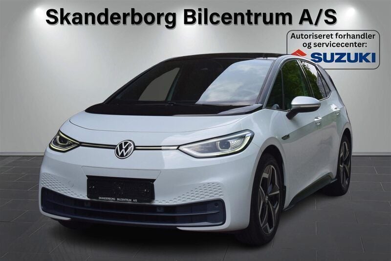 Hvid Brugt 2021 VW ID.3 Hatchback | 164.900 kr. (God pris) - Billede 1/4