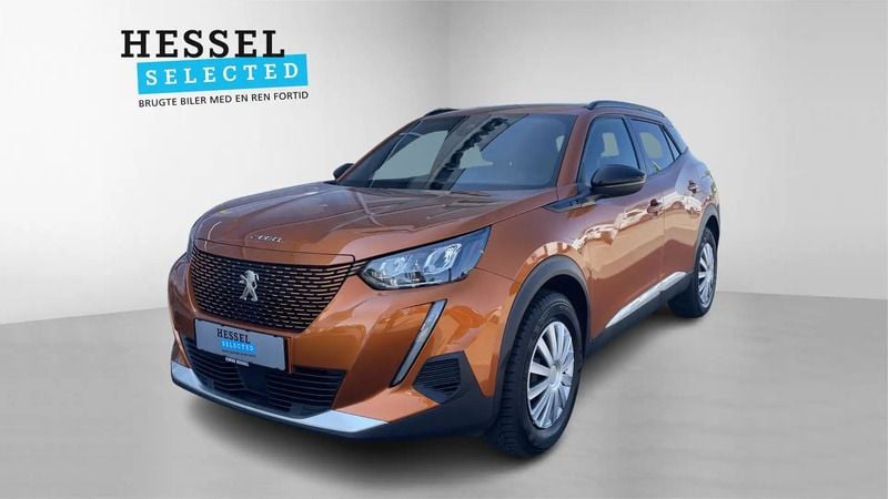 Orange metal Brugt 2023 Peugeot e-2008 Allure SUV | 149.900 kr. (Fair pris) - Billede 1/4