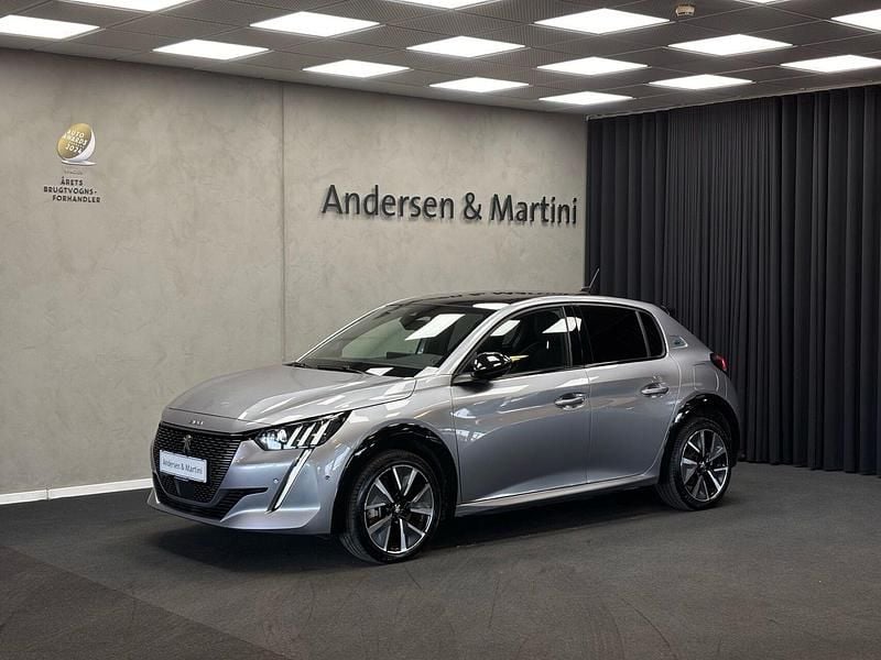 Grå Brugt 2022 Peugeot e-208 GT Hatchback | 149.400 kr. (Fair pris) - Billede 1/4
