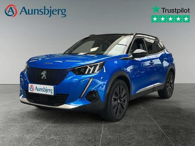Blå metal Brugt 2021 Peugeot e-2008 GTi SUV | 139.500 kr. (Fair pris) - Billede 1/4