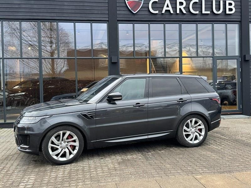 Gråmetal Brugt 2019 Land Rover Range Rover Sport HSE Dynamic SUV | 799.900 kr. - Billede 1/4