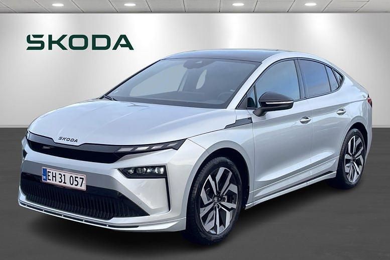 Sølvmetal Brugt 2025 Skoda Enyaq iV SportLine SUV | 389.900 kr. - Billede 1/4